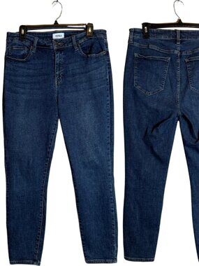 Pistola Ankle Slim Denim Jeans Women's 31 Medium Wash Minimalist Skinny Mid-Rise